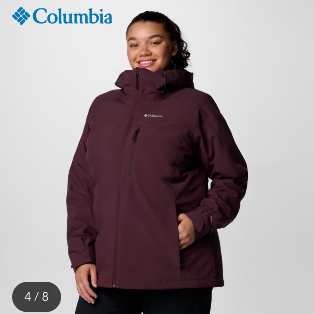 Columbia Women's OAK RIDGE II interchange Jacket. L Color: Burgundy Regular fit